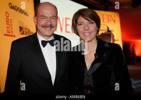 Grandhotel Schloss Bensberg, Wine Awards 2007, Thomas Althoff et Bettina Boettinger Banque D'Images