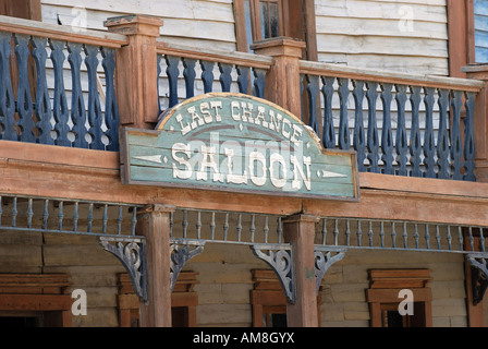 Last Chance Saloon dans une vieille ville de style américain Banque D'Images