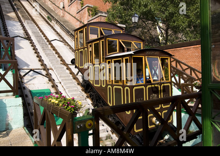 Funiculaire funiculaire Hongrie Budapest Banque D'Images