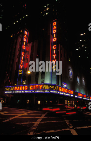 Radio City Music Hall de NYC Banque D'Images