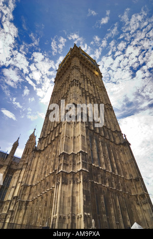 Voir le ciel de Big Ben Houses of Parliament London Banque D'Images