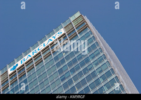 Siège mondial de la Barclays Bank One Churchill Place Canary Wharf Londres Banque D'Images