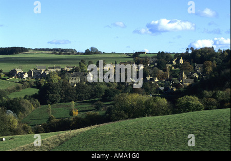 Snowshill village en automne, Gloucestershire, England, UK Banque D'Images
