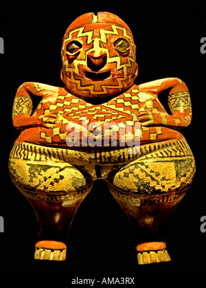 Statue Chupicaro Mexique, 7ème 8ème siècle BC re en terre cuite de la fertilité fécondité symbole colombien Banque D'Images