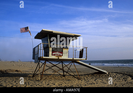 Lifeguard station Venice Beach Los Angeles Banque D'Images