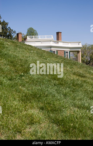 Thomas Jefferson's Poplar Forest, maison de campagne, en Virginie. Banque D'Images