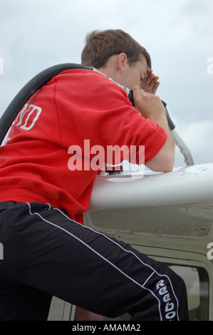 Un petit avion de ravitaillement Banque D'Images