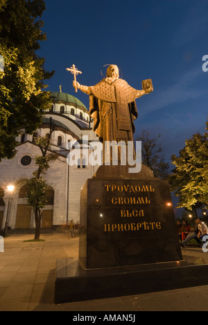 Église orthodoxe Saint Sava, Belgrade, Serbie Banque D'Images