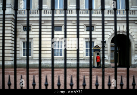 Londres Garde Royale à Buckingham Palace Banque D'Images