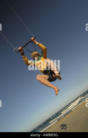 Le jeune homme avec kite Banque D'Images