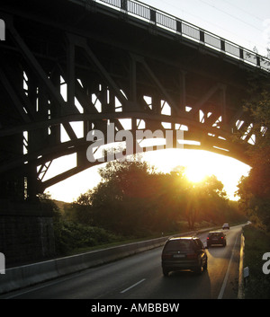 Viaduc du chemin de fer de la Ruhr, en Allemagne, en Rhénanie du Nord-Westphalie, Ruhr, Witten Banque D'Images