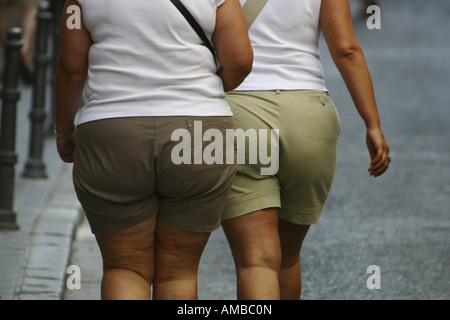 Deux épais fesses, Espagne, Madrid Banque D'Images