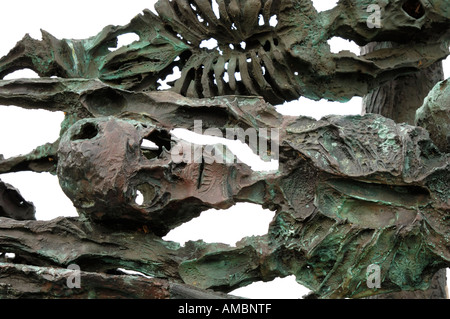 National Famine Monument, commémorant 150 e anniversaire de la Famine irlandaise, Murrisk, près de Westport, Comté de Mayo, Irlande Banque D'Images