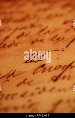 La Havane Cuba vieille écriture des lettres de José Martí dans le musée à la plaza de la Revolución à La Havane