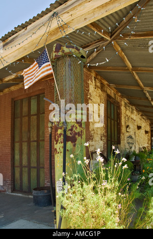 Pays l'or de Californie Hornitos Mariposa County station d'essence abandonnés Banque D'Images