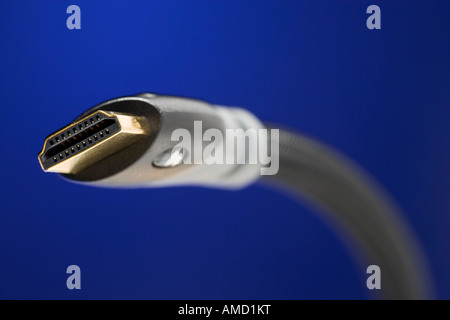 Détail de la fiche USB Banque D'Images