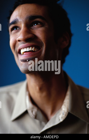 Portrait of Man Smiling Banque D'Images