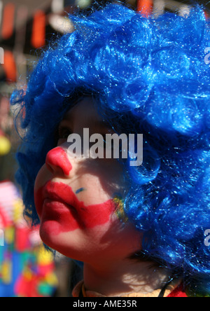 Petit Clown au carnaval allemand "Fasnet" Banque D'Images