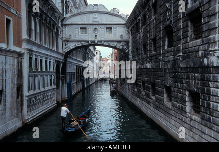 Pont des Soupirs Venise Italie Europe EU Banque D'Images