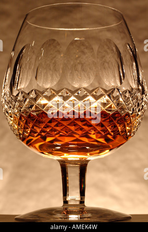 Petit verre de Cognac Banque D'Images