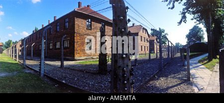 J'Auschiwtz la région de l'ex-camp de concentration nazi, Pologne Banque D'Images