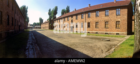 J'Auschiwtz la région de l'ex-camp de concentration nazi, Pologne Banque D'Images