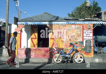 Restaurant au point à Pître. La Guadeloupe. West indies Banque D'Images