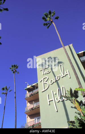 L'hôtel Beverly Hills Sunset Blvd Beverly Hills Los Angeles Californie Banque D'Images