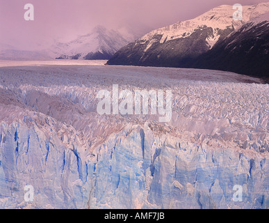 Sommaire des glacier Perito Moreno, le Parc National Los Glaciares, Patagonie, Argentine Banque D'Images