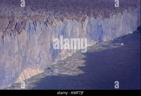 Sommaire des glacier Perito Moreno, le Parc National Los Glaciares, Patagonie, Argentine Banque D'Images