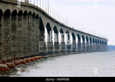 Confereration pont relie le Nouveau-Brunswick à l'Île du Prince Édouard, Canada. Banque D'Images