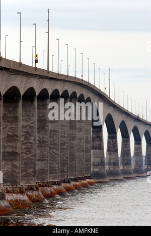 Confereration pont relie le Nouveau-Brunswick à l'Île du Prince Édouard, Canada. Banque D'Images