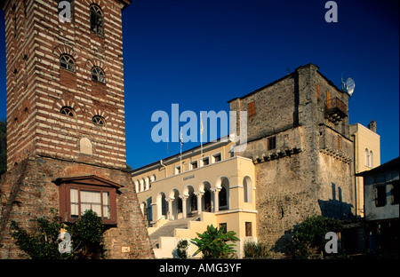 Spanien, Chalkidiki, Athos, Ouranopoli, Mönchsrepublik, im Kloster Hauptort Karies Banque D'Images