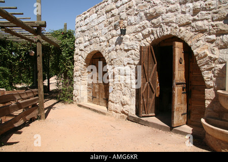 Israël Jérusalem Ein Yael un musée de l'agriculture archéologique à Nahal Refaim restauration de vieux bâtiments en pierre Banque D'Images