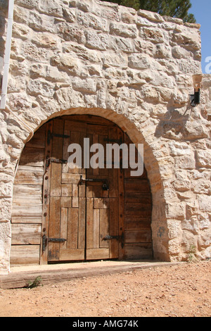 Israël Jérusalem Ein Yael un musée de l'agriculture archéologique à Nahal Refaim restauration de vieux bâtiments en pierre Banque D'Images