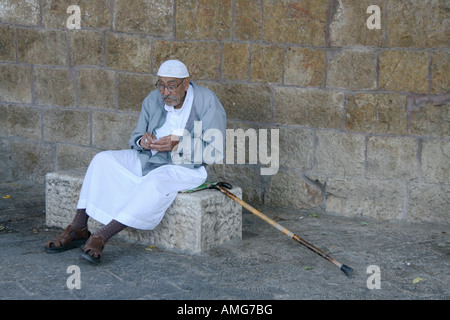 L'homme arabe de Jérusalem Israël Banque D'Images