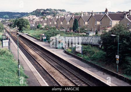 Oldfield Park station baignoire Spa, Somerset, UK Banque D'Images