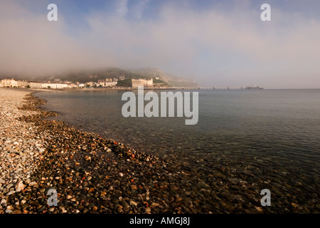 Vue sur la plage du nord à Llandudno au Great Orme. Banque D'Images