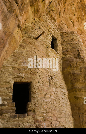 Maison de l'arbre ruine à Ute Mountain Tribal Park au sud-ouest du Colorado. Banque D'Images