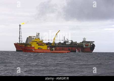 Viking sous-marin à l'FPSO Station House Banque D'Images