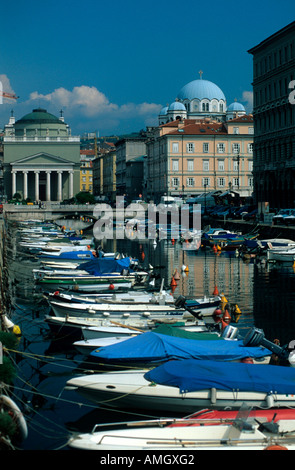 Italie, Vénétie, Frioul, Vénétie, Julisch Friaul, Triest, Canal Grande mit Sant'Antonio Nuovo Banque D'Images