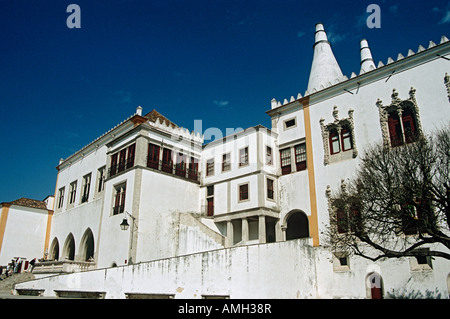 Palais National, Palais National de Sintra, Sintra, près de Lisbonne, Portugal Banque D'Images