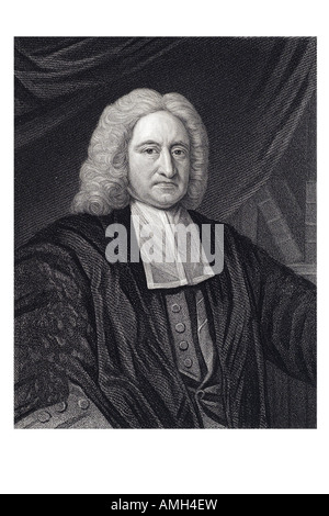 EDMOND HALLEY 1656 Anglais 1742 mathématicien astronome royal ciel ciel étoile comète dictionnaire universel de l'impériale d'observateur b Banque D'Images