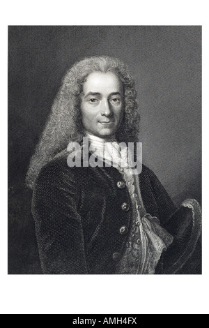 L'écrivain français Voltaire historien 16941778 pseudonyme François Marie Arouet dictionnaire universel de l'Impériale philosophe biographie Banque D'Images