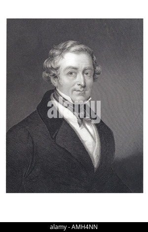 SIR ROBERT PEEL le jeune homme d'État britannique Premier ministre 1788 1850 Très honorable 2ème Baronet fondateur Parti conservateur Banque D'Images