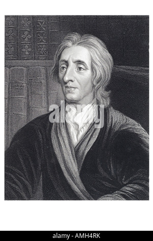 John Locke, philosophe anglais 16321704 empiristes britanniques la théorie du contrat social nfluence épistémologie philosophie politique Banque D'Images