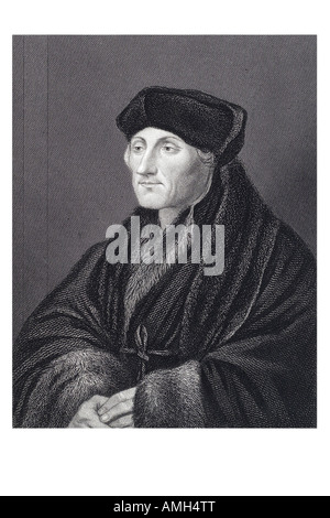 DESIDERIUS ERASMUS Roterodamus 1466 Rotterdam 1536 théologien érudit humaniste néerlandais desiderium désir ardent saint bien-aimé cla Banque D'Images