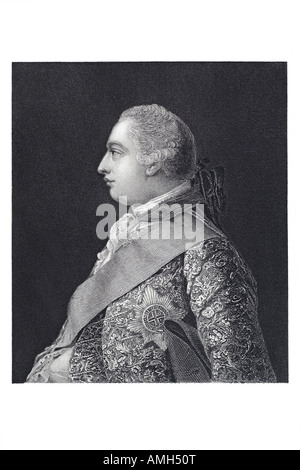George William Frederick III 1738 King 1820 Grande-Bretagne Irlande Hanovre UK Royaume-Uni GB British Angleterre Anglais Duc Brun Banque D'Images