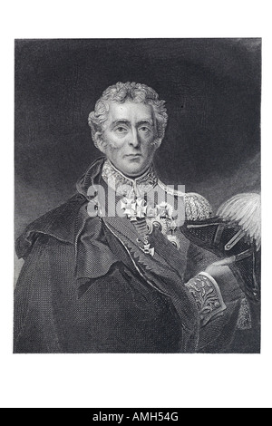 Arthur Wellesley, 1er duc de Wellington soldat britannique plus 17691852 commandé les forces britanniques victorieuse guerre péninsulaire F Banque D'Images