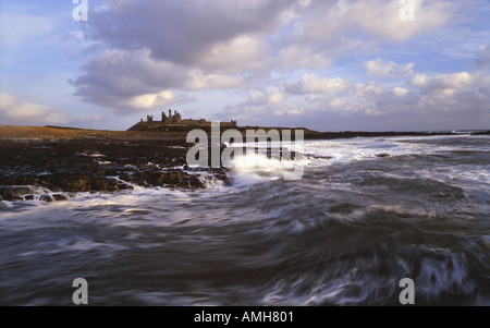 Château de Dunstanburgh Northumberland Banque D'Images